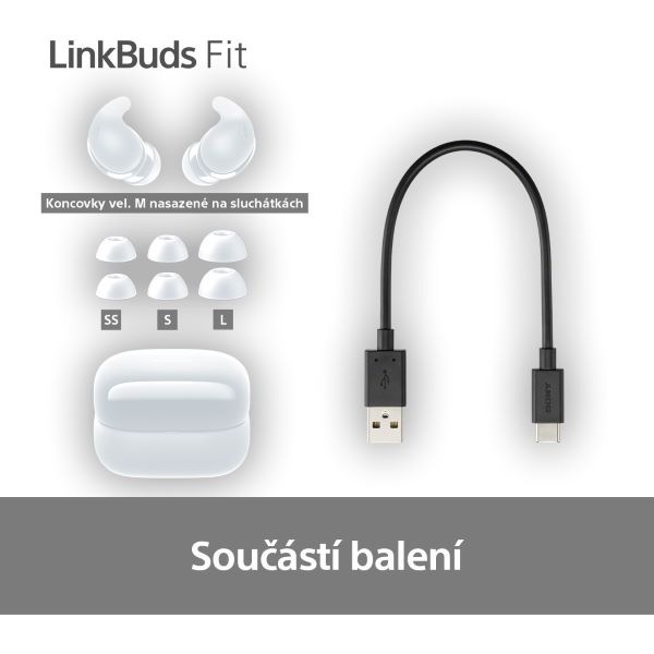 Sluchátka Sony LinkBuds Fit - černá