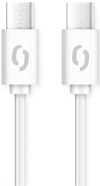 Kabel Aligator Power 60W, USB-C/USB-C, 3A, 1m - bílý