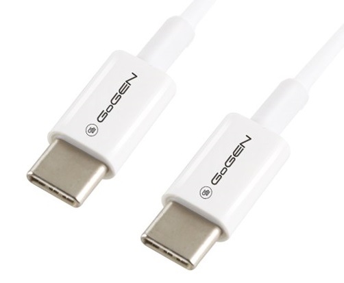 Kabel GoGEN USB-C/USB-C, bílá