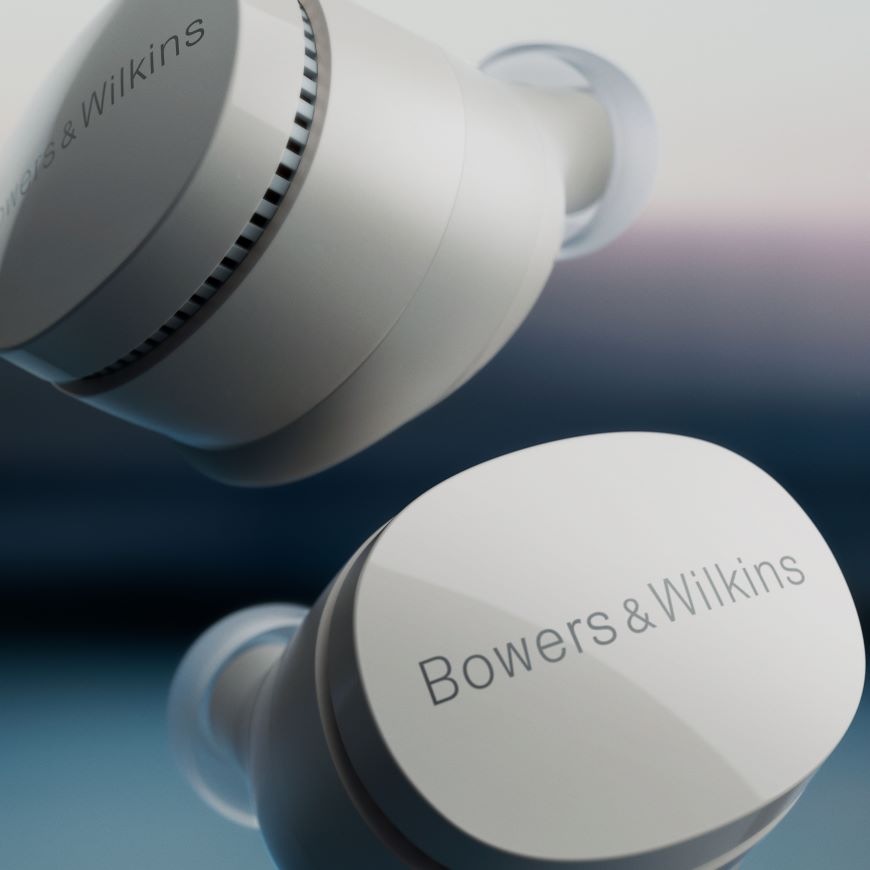 Sluchátka Bowers & Wilkins Pi6 - světle šedá