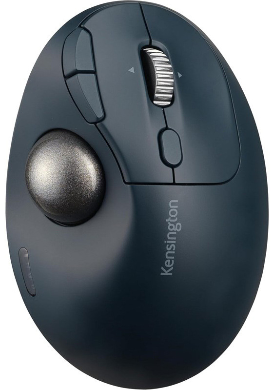 Trackball KENSINGTON Pro Fit Ergo TB550 EQ optická/7 tlačítek/1600DPI - černá/stříbrná