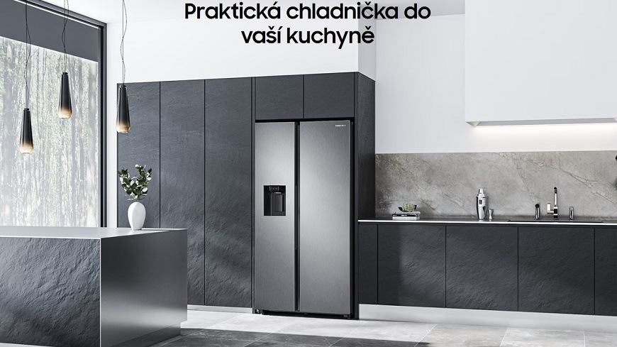 Americká chladnička Samsung RS65DG5403S9EO, černá