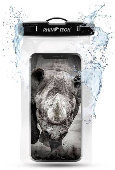 Pouzdro na mobil sportovní RhinoTech AQUA, 6,9", IPX8 - černé