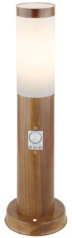 Venkovní svítidlo GLOBO Boston, 45 cm, pohybový senzor - dřevo