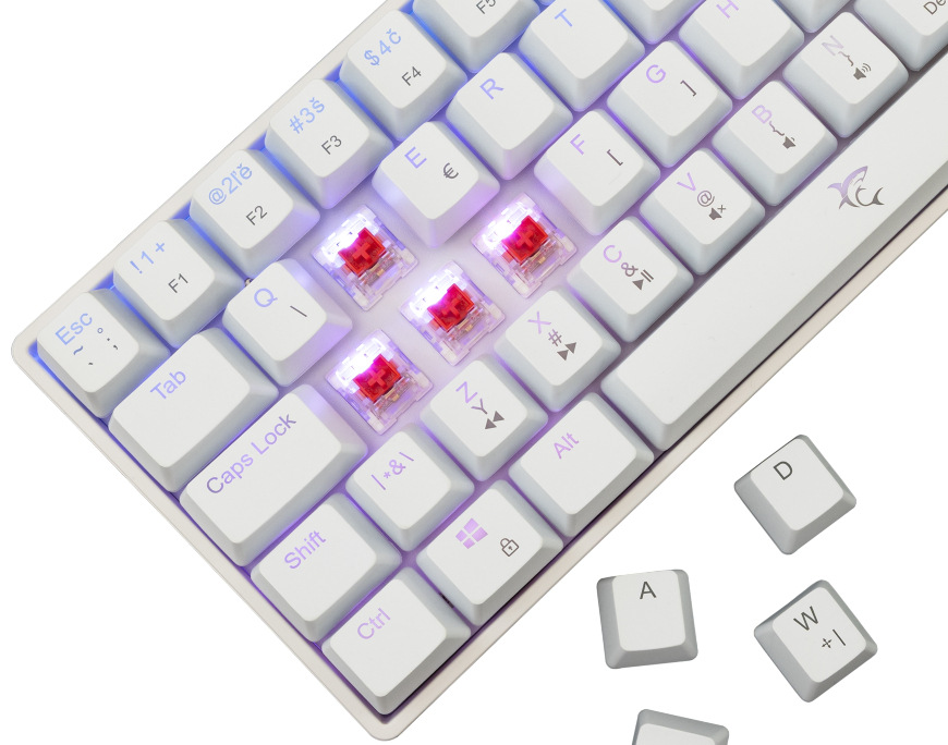 White Shark SHINOBI 2, CZ/SK layout, bílá