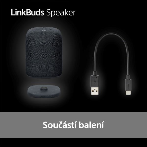 Přenosný reproduktor Sony LinkBuds Speaker, černý