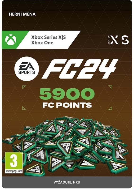 EA FC 24 - 5 900 FC POINTS – elektronická licence, Xbox Series / Xbox One
