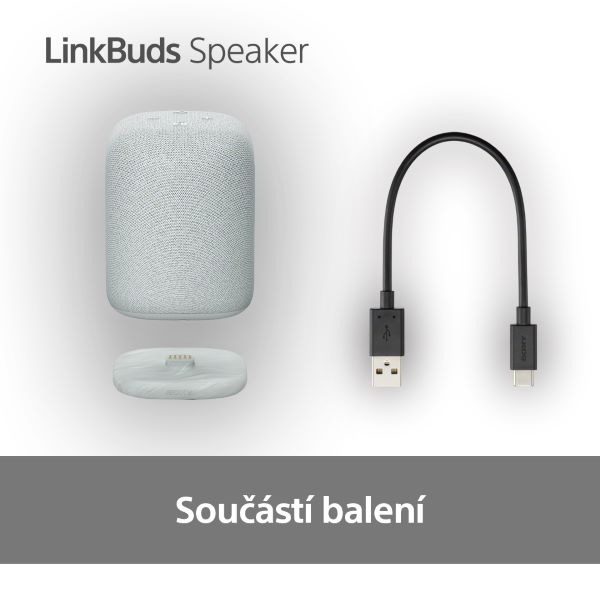 Přenosný reproduktor Sony LinkBuds Speaker, šedý