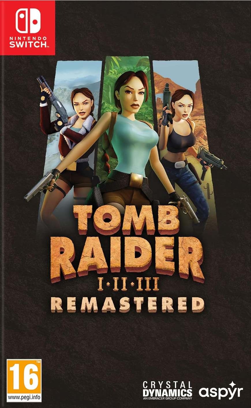 Tomb Raider I-III Remastered Starring Lara Croft Nintendo Switch