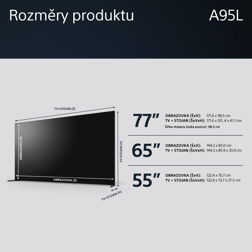 Televize Sony Bravia, SONXR65A95L