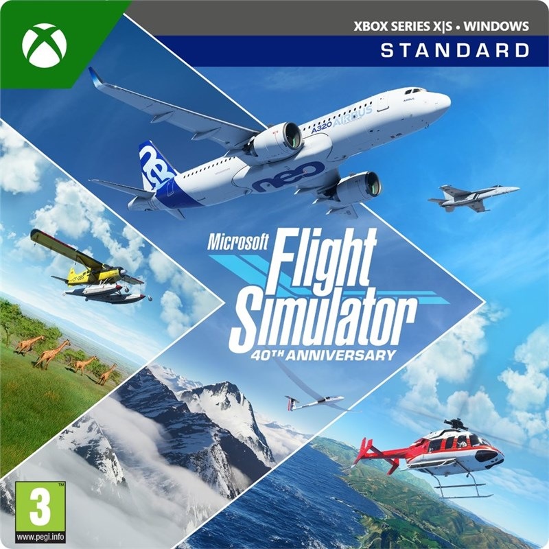 Microsoft Flight Simulator: 40th Anniversary – elektronická licence, Xbox Series / PC