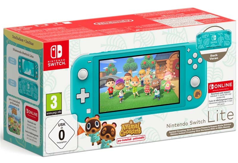 Nintendo Switch Lite + Animal Crossing: New Horizons + Nintendo SWITCH Online předplatné na 12 měsíců