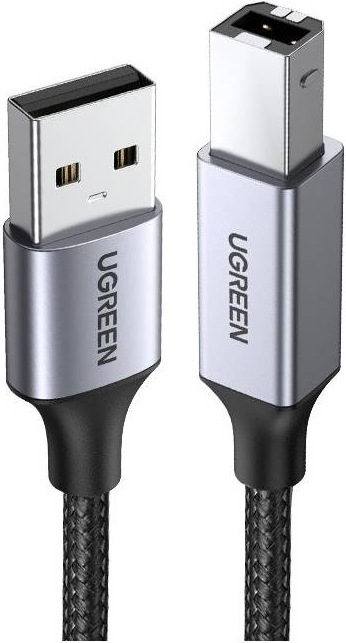 UGREEN USB / USB-B, 3 m, černá