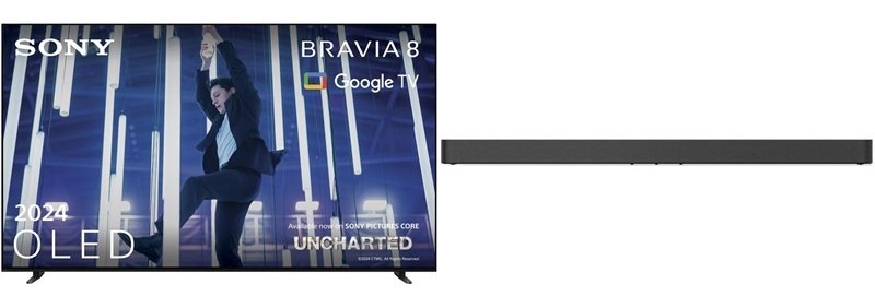Televize Sony Bravia 8 65" + soundbar Sony BRAVIA Theatre Bar 8