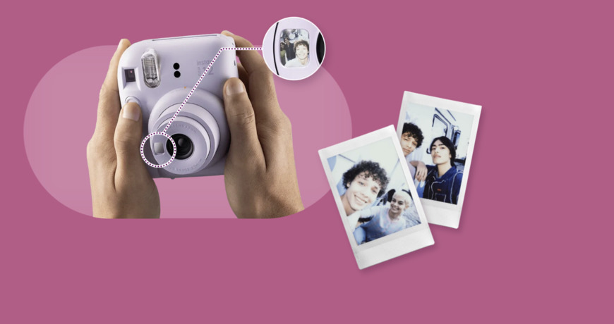 Fujifilm Instax mini 12 ACC kit + 20 ks papírů, růžová