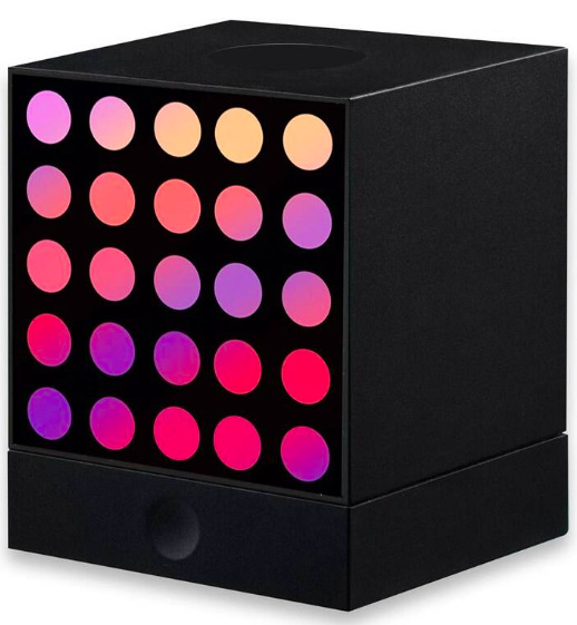 Stolní LED lampička Yeelight Smart Gaming Cube Matrix - Rooted Base - černá