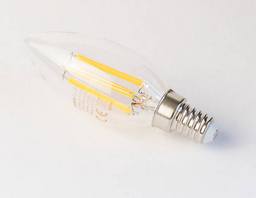 Tesla filament svíčka E14, 6W, teplá bílá (CL140627-1)