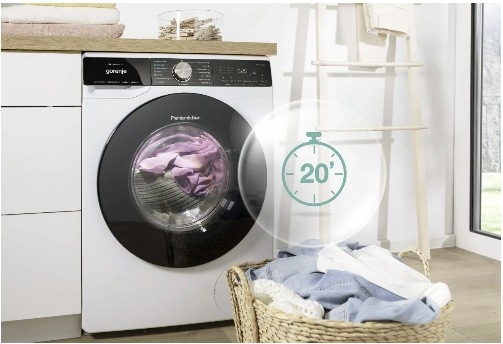 Gorenje Essential WNEI84AS, bílá, Rychlé prací programy