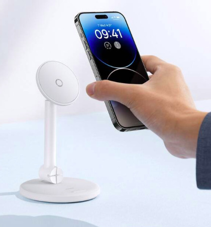 Držák na mobil Baseus MagPro Desktop Phone Stand - bílý