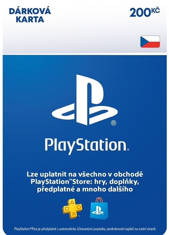 Sony PlayStation Store CZ - elektronická peněženka 200 Kč