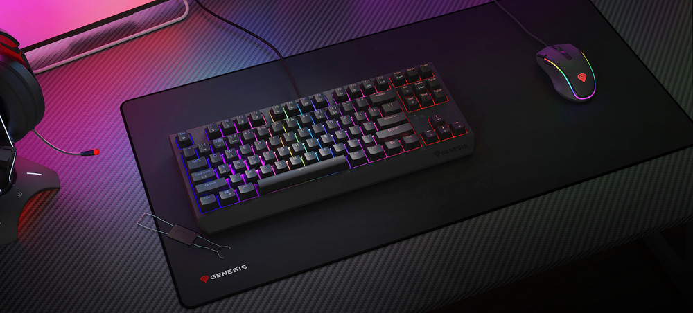 Genesis THOR 230 TKL RGB Outemu Red US (NKG-2081) Anchor Gray Positive