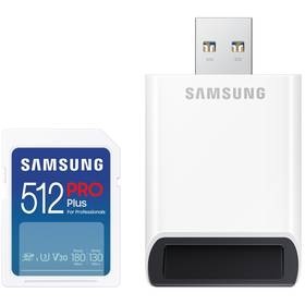 Paměťová karta Samsung PRO Plus SDXC 512GB + USB adaptér (MB-SD512SB/WW)