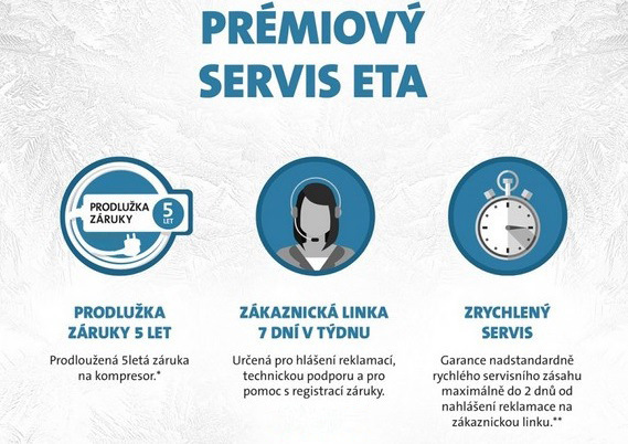 Chladnička ETA 174490000E, prémiový servis