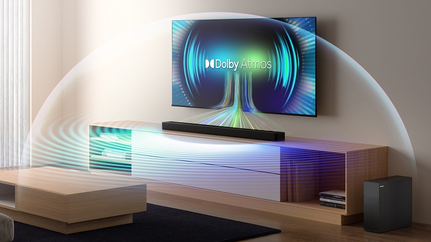 Soundbar Hisense HS2100, černý, Dolby Atmos