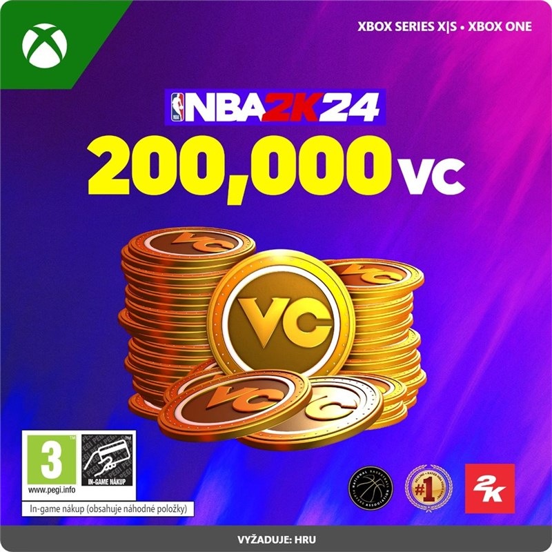 NBA 2K24: 200 000 VC – elektronická licence, Xbox Series / Xbox One
