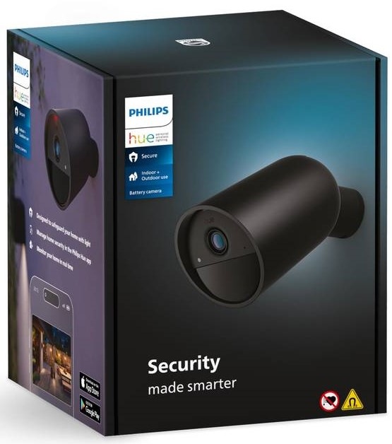 IP kamera Philips Hue Secure Cam Battery - černá