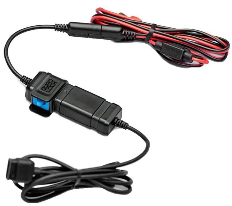 Quad Lock 12 V/USB (5 V), na motorku