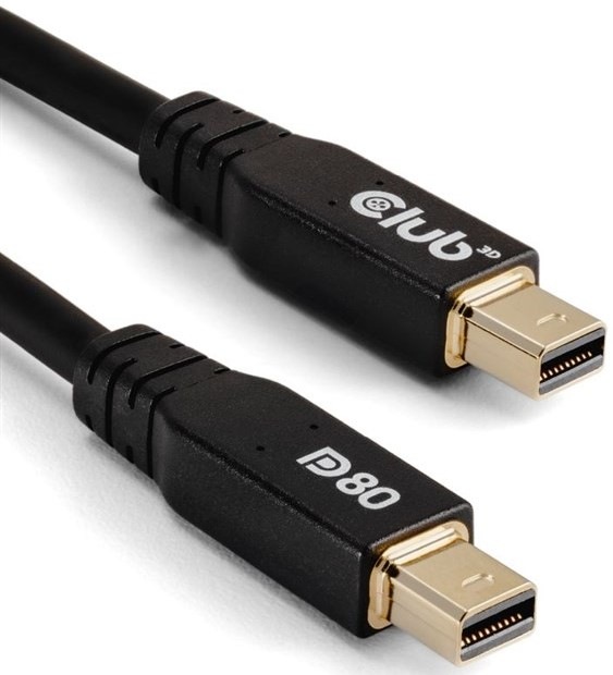 Kabel Club3D MiniDisplayPort 2.1, 10K60Hz, 1m - černý