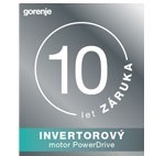 Vestavná myčka nádobí Gorenje GI561D10S PowerDrive, Záruka 10 let na invertorový motor