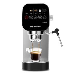 Espresso Rohnson R-98100 stříbrná barva
