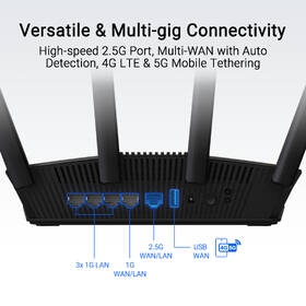 Router Asus RT-BE58U černá barva
