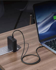 Kabel Voltme Powerlink Rugg Series USB-C/USB-C, CTC 5A/100W 1,8m černá barva
