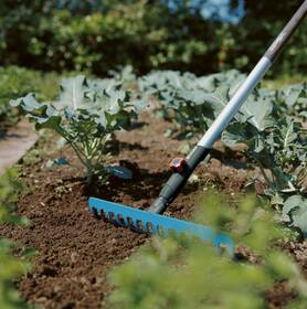 Hrábě Gardena Combisystem, 36 cm / 14 hrotů zelená barva
