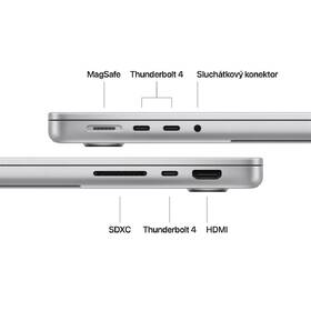 Notebook Apple CTO 14" s nanotexturou M4 10× CPU 10× GPU, 32 GB, 1 TB - stříbrný CZ 
