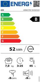 Pračka AEG LSR6E27SC bílá barva
