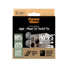 Tvrzené sklo PanzerGlass Hoops na Apple Iphone 16 Pro/15 Pro/16 Pro Max/15 Pro Max 
