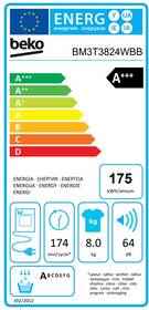 Sušička prádla Beko BM3T3824WBB bílá barva
