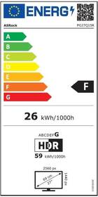 Monitor ASRock PG27Q15R2A černá barva
