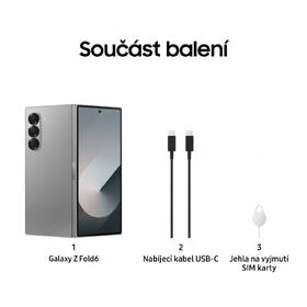 Mobilní telefon Samsung Galaxy Z Fold6 5G 12 GB / 1 TB šedá barva
