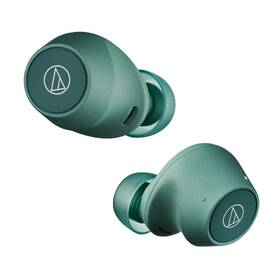 Sluchátka Audio-technica ATH-CKS30TW+ zelená barva
