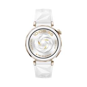 Chytré hodinky Huawei Watch GT 5 Pro 42 mm - White + White Fluoroelastomer Strap 
