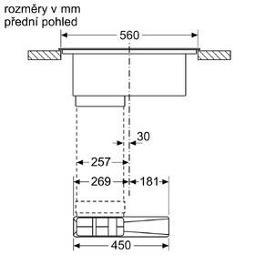 Indukční varná deska s odsáváním Bosch PVS611B16E černá barva
