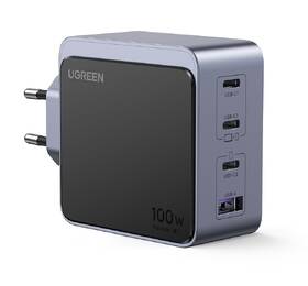 Nabíječka do sítě UGREEN Nexode S 100W 3xUSB-C, 1xUSB-A, GaN šedá barva
