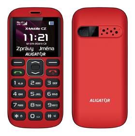 Mobilní telefon Aligator A720 4G Senior + nabíjecí stojánek černá barva
