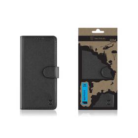 Pouzdro na mobil flipové Tactical Field Notes na Apple iPhone 16 černá barva
