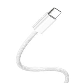 Kabel CubeNest USB-C/USB-C, 60W, 1m, 2 ks bílá barva
